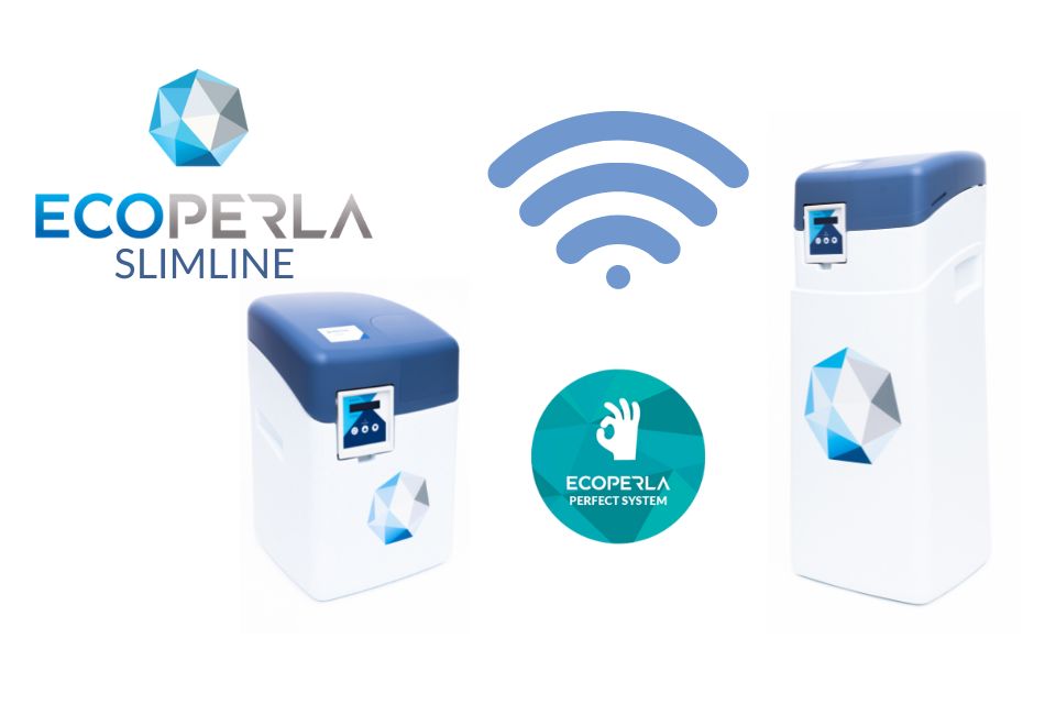 Ecoperla Slimline – miękka woda dzięki aplikacji i zmiękczaczowi wody z WiFi